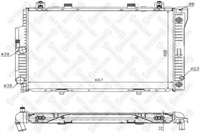 Радиатор, охлаждение двигателя STELLOX купить
