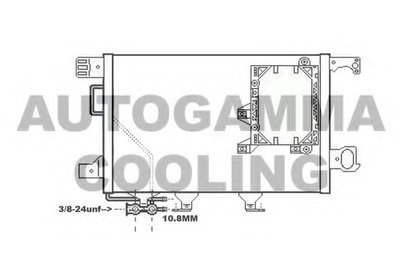Конденсатор, кондиционер AUTOGAMMA купить
