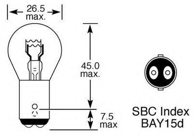Лампа накаливания, фонарь указателя поворота; Лампа накаливания, фонарь сигнала торможения; Лампа накаливания, задняя противотуманная фара; Лампа накаливания, задний гарабитный огонь; Лампа накаливания, стояночный / габаритный огонь; Лампа накаливания, дополнительный фонарь сигнала торможения Upgrade 24/7 Long Life LUCAS ELECTRICAL купить