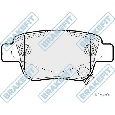 Комплект тормозных колодок, дисковый тормоз Brake Fit APEC braking