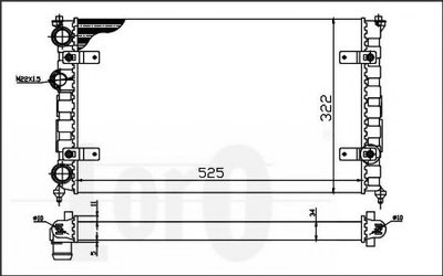 Радиатор, охлаждение двигателя LORO купить