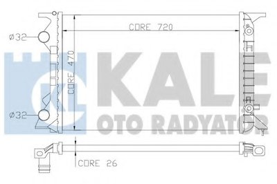 Радиатор, охлаждение двигателя KALE OTO RADYATÖR купить