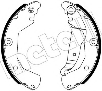 Комплект тормозных колодок METELLI купить