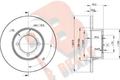 Тормозной диск R BRAKE купить