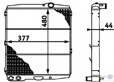 Радиатор, охлаждение двигателя BEHR HELLA SERVICE HELLA купить