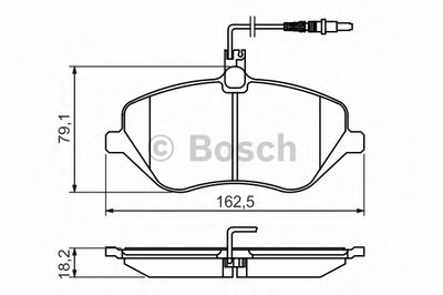 Комплект тормозных колодок, дисковый тормоз BOSCH купить