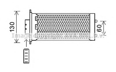 Теплообменник, отопление салона AVA QUALITY COOLING