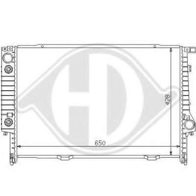 Радиатор, охлаждение двигателя DIEDERICHS купить
