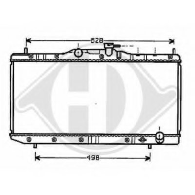 Радиатор, охлаждение двигателя DIEDERICHS купить