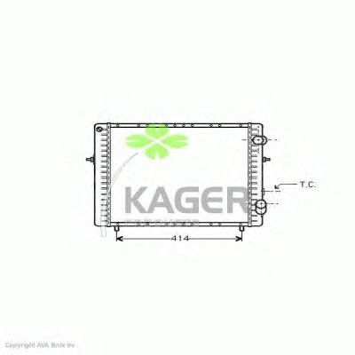 Радиатор, охлаждение двигателя KAGER купить