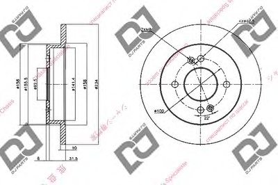 Тормозной диск DJ PARTS купить