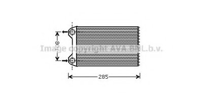 Теплообменник, отопление салона AVA QUALITY COOLING