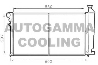 Радиатор, охлаждение двигателя AUTOGAMMA купить