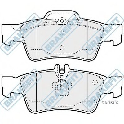 Комплект тормозных колодок, дисковый тормоз Brake Fit APEC braking