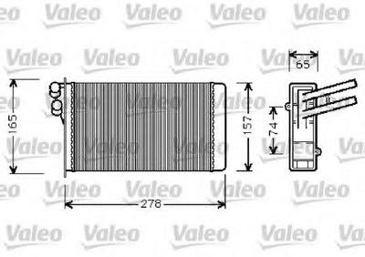 Теплообменник, отопление салона VALEO