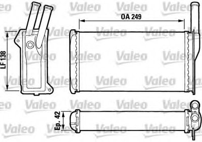 Теплообменник, отопление салона VALEO