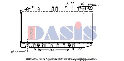 Радиатор, охлаждение двигателя AKS DASIS купить