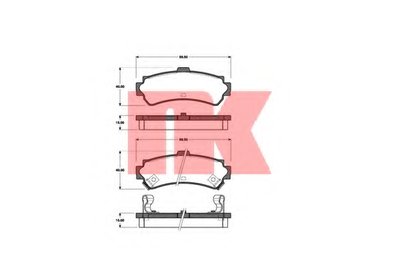 Комплект тормозных колодок, дисковый тормоз