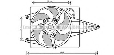 Вентилятор, охлаждение двигателя AVA QUALITY COOLING