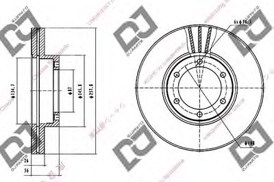 Тормозной диск DJ PARTS купить