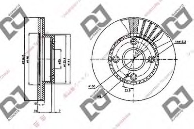 Тормозной диск DJ PARTS купить