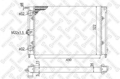Радиатор, охлаждение двигателя STELLOX купить