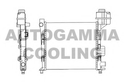 Радиатор, охлаждение двигателя AUTOGAMMA купить