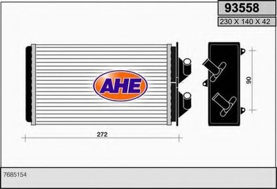 Теплообменник, отопление салона AHE