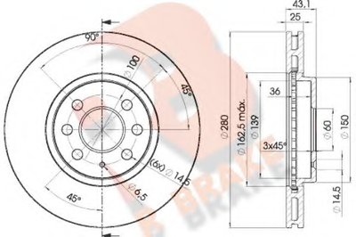 Тормозной диск R BRAKE купить