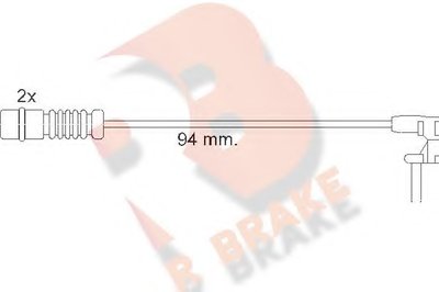 Сигнализатор, износ тормозных колодок R BRAKE