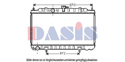 Радиатор, охлаждение двигателя AKS DASIS купить