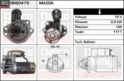 Стартер Remanufactured REMY (Light Duty) DELCO REMY купить