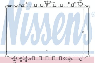 Радиатор, охлаждение двигателя NISSENS купить
