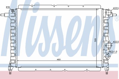 Радиатор, охлаждение двигателя NISSENS купить