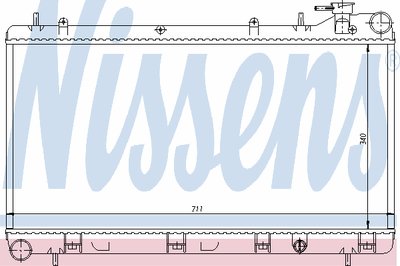 Радиатор, охлаждение двигателя NISSENS купить
