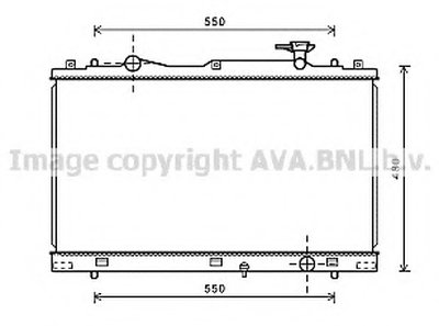Радиатор, охлаждение двигателя AVA QUALITY COOLING купить