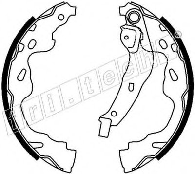 Комплект тормозных колодок REPARATION KIT fri.tech. купить