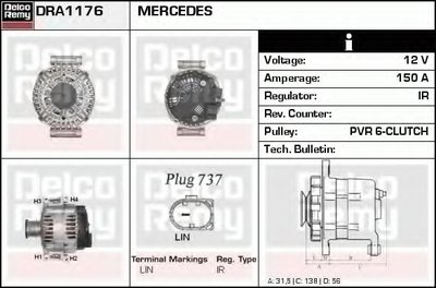 Генератор Remanufactured REMY (Light Duty) DELCO REMY купить