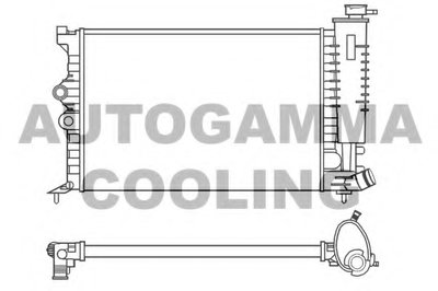 Радиатор, охлаждение двигателя AUTOGAMMA купить