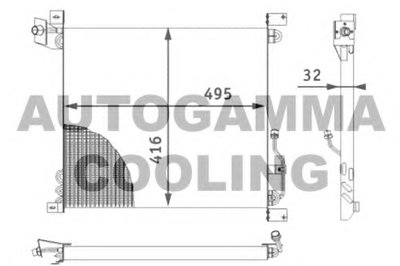Конденсатор, кондиционер AUTOGAMMA купить