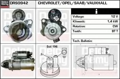 Стартер Remanufactured REMY (Light Duty) DELCO REMY купить