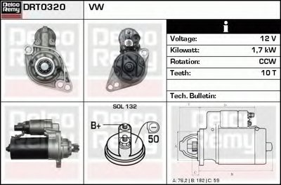 Стартер Remanufactured REMY (Light Duty) DELCO REMY купить