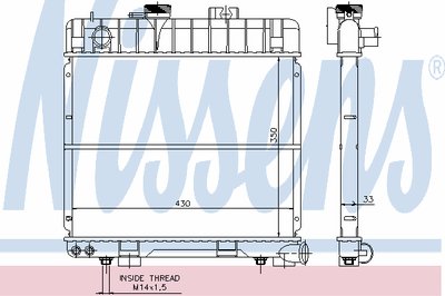 Радиатор, охлаждение двигателя NISSENS купить