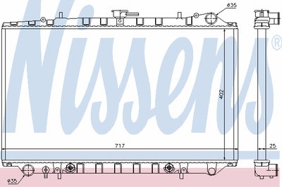Радиатор, охлаждение двигателя NISSENS купить