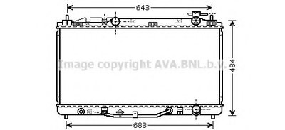 Радиатор, охлаждение двигателя AVA QUALITY COOLING купить