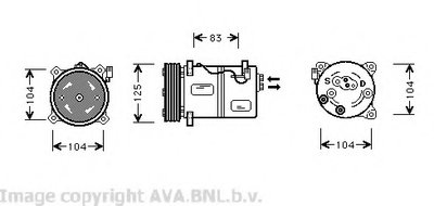 Компрессор, кондиционер AVA QUALITY COOLING купить