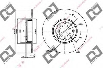 Тормозной диск DJ PARTS купить