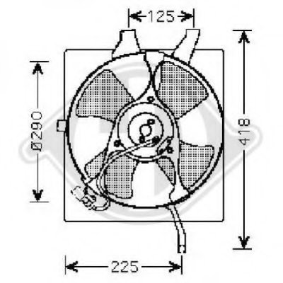 Вентилятор, конденсатор кондиционера DIEDERICHS купить