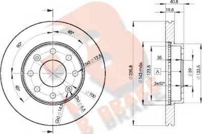 Тормозной диск R BRAKE купить