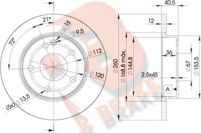 Тормозной диск R BRAKE купить